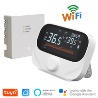 Termostato Inteligente para Caldera de Gas Tuya, Control Remoto por WiFi a través de Aplicación, Programable Semanalmente, Pantalla Táctil LCD, Protección contra Temperaturas Altas y Bajas