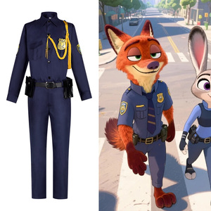 Costume de cosplay uniforme de police Nick Wilde de Zootopia Star's Edge, tenue d'Halloween pour adulte - Product Image 1