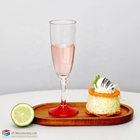 Vente en gros de gobelets à champagne bleus, blancs et verts de 5,5 oz pour les fêtes de mariage, gobelets antidérapants
