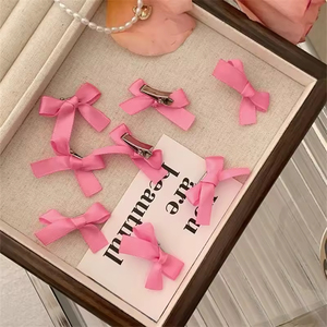 Multicolor Ribbon 3cm Bow Mini Hair Clips Front Hair Barrettes Sweet Cute Hair <b>Accessories</b> <b>Braided</b> Hair Pins - Product Image 4