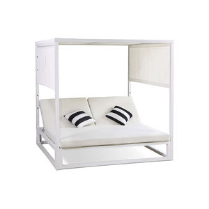 High Quality Aluminum Frame Roller <strong>Blinds</strong> Outdoor Daybed with Cushion Garden Outdoor Resort Furniture - Product Image 6