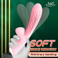 Vibrateur AV en silicone liquide tout-en-un, double vibration, forte vibration, silicone souple, masseur du point G pour femmes, jouet sexuel pour adultes
