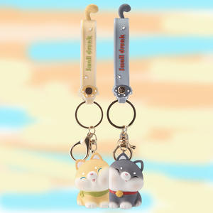 Porte-clés compact <span class=keywords><strong>de</strong></span> luxe pour couple, avec pendentif animal <span class=keywords><strong>de</strong></span> compagnie adorable <span class=keywords><strong>de</strong></span> dessin animé, bijou pour une nouvelle génération. - Product Image 2