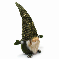 Handgemachte Navidad Dekor Tomte Nordic Gesichtslose Puppe Weihnachten Gefüllte Grüne Zwerg Große Willkommen Weihnachten Gnome Santa Mit Harz Gesicht