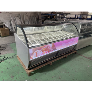 <span class=keywords><strong>Vetrina</strong></span> Gelato CE Sevel a 18 Vaschette/Espositore Refrigerato per Gelato/Frigorifero Espositore per Gelato - Product Image 2