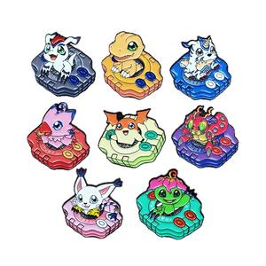 Bros Anime Klasik Digimon Adventure, Lencana Kartun Agumon dari Logam Campuran, Hadiah Jepang, Pin Enamel - Product Image 1