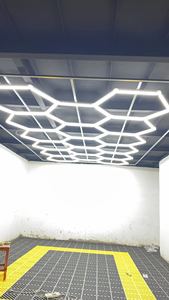Adled Honeycomb <b>Led</b> <b>Light</b> 2438x4850mm <b>Dimmable</b> Hexagon Panel For Garage Workshop <b>Ceiling</b> Lighting 6500K IP54 200-1000W - Product Image 1