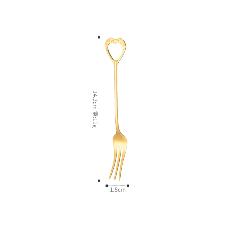 Tenedor de concha - Oro