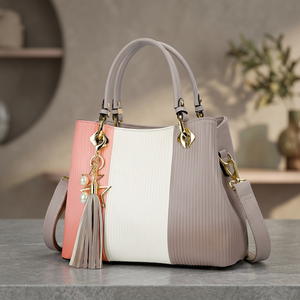 BS INTERNATIONAL Cow Leather Ladies <b>Clutch</b> Classic Design Zipper Closure Two Shoulder/Cross-Body Straps Fashionable Waterproof - Product Image 4