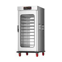 Chariot chauffe-plats en acier inoxydable à 11 niveaux avec porte vitrée, équipement de restauration pour buffet et banquets, chariot de livraison