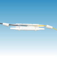Caja de Protección de Empalme de Fibra Óptica en Línea FTTH, Protector de Empalme de 1 Núcleo de ABS a Presión para Cable de Bajada/Pigtail
