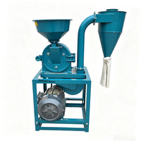 Machine de traitement de farine de maïs super fine 150-300 kg/h, moulin à farine de maïs électrique 5,5 kW, moulin à céréales pour farine de haricots et de riz