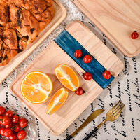 Planche à découper et plateau à fruits en bois massif et résine, pour usage en cuisine, vente en gros