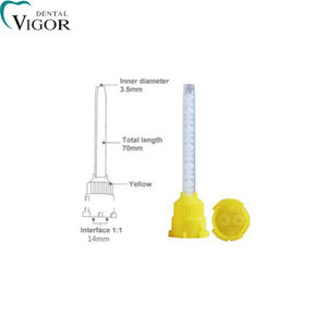 Puntas de mezcla de impresión desechables dentales de alta calidad punta intraoral amarilla para material de impresión - Product Image 2