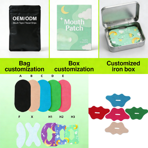 LYCHAカスタムロゴ入り形状・サイズ調整可能いびき防止マウステープ、優しい通気性、低刺激性、CE認証済み、睡眠の質向上ストリップ - Product Image 4