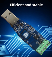 Konverter Serial USB Ke RS485 RS422 Industri Terisolasi CH340G Perlindungan TVS Setengah Dupleks Dua Arah Lightning U485