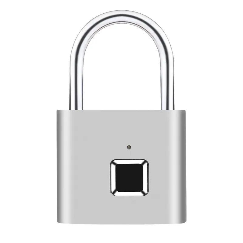 Free Shipping Security Keyless USB Rechargeable Door Lock Fingerprint Smart Padlock