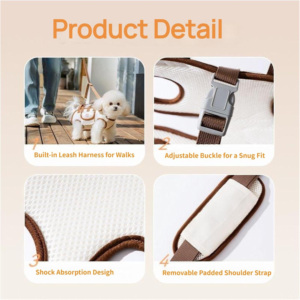 Eco-friendly Small Animals Polyester Zipper Quadrate <strong>Dog</strong> <strong>Carrier</strong> Pet Bag <strong>Sling</strong> <strong>Carrier</strong> - Product Image 2
