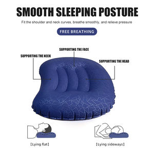Low MOQ Entspannendes neues <span class=keywords><strong>Design</strong></span> Schlaf ausrüstung Komfortables Crescent Anti-Rutsch-Reise kissen mit Camping-Rucksack - Product Image 6