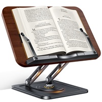 Support de lecture réglable en fer, support de bureau rotatif, support de livre pour enfants, pince à livre, support d'ordinateur, serre-livres
