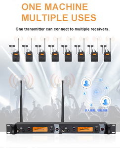 Système de microphone à condensateur omnidirectionnel sans fil TopYun IEM2050, système de monitoring intra-auriculaire, casque XLR pour scène, enregistrement en studio, musiciens - Product Image 5