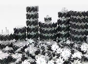 16 इंच (406 मिमी) लोड कैसिसिसिकृपा 1200 किलोग्राम उच्च भार औद्योगिक मेकानम पहिया - Product Image 3