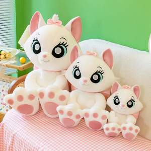 Peluche Angela <span class=keywords><strong>Cartoon</strong></span>, Gatto Principessa Bianco con Grandi Occhi, Bambola Carina Mary Cat, Giocattolo in Peluche, Regalo per Bambini - Product Image 2