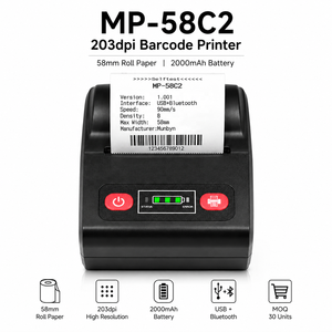 Impresora de Etiquetas Térmicas Portátil Mini MP-58C2 Original Nueva al por Mayor, 203DPI, Sin Tinta, Fabricante de Etiquetas, Batería de 2000mAh - Product Image 1