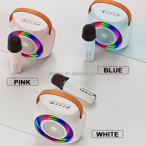 ลำโพงไมโครโฟนคาราโอเกะไร้สายพร้อมไฟ RGB สำหรับเด็กของขวัญคริสต์มาส <span class=keywords><strong>L2</strong></span> - Product Image 2