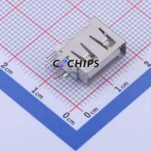 906-562B1014D10200 USB Connector Through hole Component (THT) Connector Type-A USB 2.0 Female Side Insert - Product Image 1