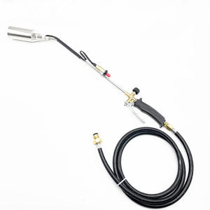 Outil de jardin extérieur avec allumeur à bouton-poussoir Brûleur au propane et butane <span class=keywords><strong>Désherbeur</strong></span> à flamme Brûleur de mauvaises herbes Lance-flammes - Product Image 3