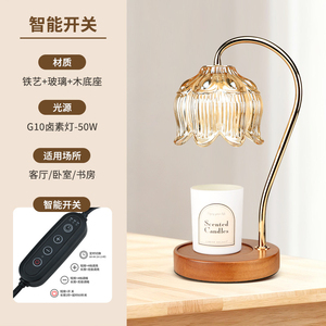 Lámpara de Mesa Moderna con Forma de Tulipán, Pantalla con Volantes, Recargable por USB, CRI 90, Luz LED Blanca Cálida, Base con Interruptor para Dormitorio - Product Image 5