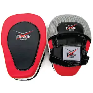 Custom Your Own Design Pro Boxing Training Curved Focus Pads High Quality Genuine Pu Leather Punching Fight Practice Mitts