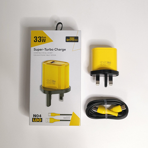 Custom all'ingrosso 2 in1 US EU UK Plug QC3.0 caricatore Usb ricarica rapida con cavo per telefono cellulare Android <span class=keywords><strong>Iphone</strong></span> - Product Image 6