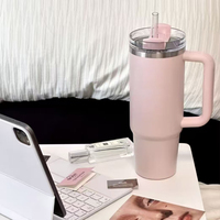 Vaso Térmico Grande de Acero Inoxidable 304, Aislado al Vacío, con Tapa para Pajita, para Oficina, Hogar y Auto, Venta al Por Mayor