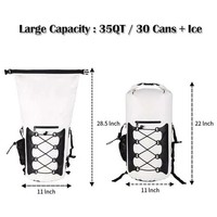 Sacs isothermes imperméables de grande capacité en PVC 500D, nouveau style, avec bretelles confortables pour la randonnée