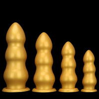 Plug anal en silicone doré extra-large 11 cm, jouet géant pour stimulation anale, surdimensionné, super épais, pour homme, HMGJ2192 Dongguan