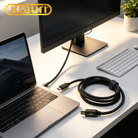 Cable Coaxial de Alta Velocidad XTAURI 4.0 USB Thunderbolt 4 de Cobre Puro, 40 Gbps, 8k60hz, Blindaje Trenzado, Carga Rápida de 5A para Computadora