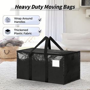 Moving Storage <b>Bags</b> with Strong Zippers & Carrying Handles Reusable Big Moving Storage <b>Bags</b> for College Dorm Travel - Product Image 2