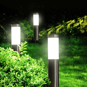 Luz de enchufe de tierra cilíndrica Solar LED de acero inoxidable para exteriores, resistente al agua para patio, <span class=keywords><strong>Villa</strong></span>, jardín, decoración de césped, alimentación de CC - Product Image 3