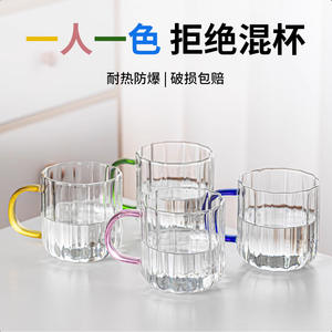 Gobelet en verre avec poignée, résistant à la chaleur, pour fêtes et usage domestique, design uni - Product Image 3