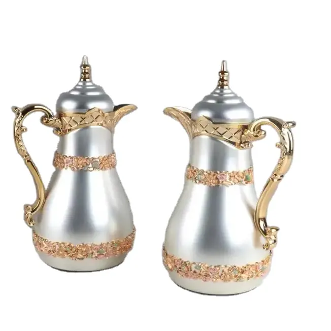 Ethiopian Thermal Vacuum Thermos Tea Dallah Arabic Coffee Pot with Glass Liner