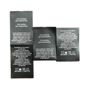 Водостойкие этикетки для одежды, высококачественные бирки для одежды, одежды, рубашки, тканые этикетки для шеи, этикетки с логотипом одежды, фирменные этикетки - Product Image 1