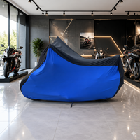 Pesanan Massal Sarung Sepeda Kain Spandex Elastis Tinggi Sentuhan Lembut Tidak Luntur Tahan Debu Penyimpanan Dalam Ruangan untuk Yamaha MT-09