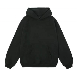 Custom Design Men's 100%cotton <b>Thick</b> <b>Fleece</b> OEM Custom logo Oversized Drop Shoulder Blank Hoodie - Product Image 1
