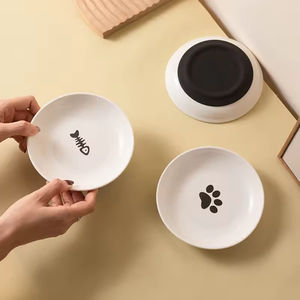 Platos de Cerámica Plegables para Perros, Fáciles de Transportar, para Comida Húmeda, Platos Anchos y Poco Profundos, Alivian el Estrés y la Fatiga en Perros y Animales Pequeños - Product Image 1
