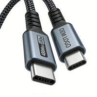Câble USB-C avec emballage, câble Type-C à charge rapide 240W 5A, nouvelle arrivée, personnalisable 1m 2m 3m 5m, chargeur PD tressé, câble USB-C vers USB-C