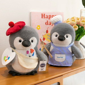 Sombrero personalizado de alta calidad, pingüino, juguetes suaves, travestismo, pingüino, animales marinos, venta al por mayor, pingüino realista, juguetes de peluche - Product Image 2