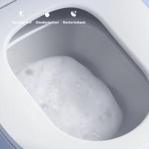 Haute qualité à ouverture automatique couvercle fermé <span class=keywords><strong>Wc</strong></span> toilette rinçage automatique toilettes intelligentes forme carrée toilette intelligente montée au sol - Product Image 6