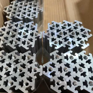 6061 t5 алюминиевый профиль гексагональный алюминиевый экструзионный теплоотвод для светодиод